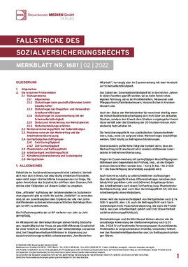 Cover der Leseprobe "Fallstricke des Sozialversicherungsrechts" von DWS-Medien.